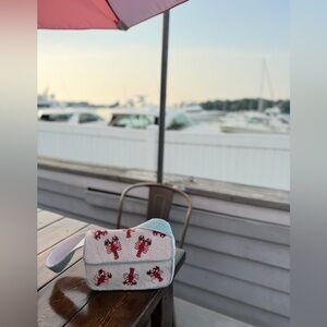 Beaded Lobster Shoulder Bag